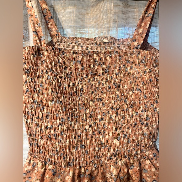 Summer Casual Orange and Cream Floral Strappy Camisole. - Picture 7 of 10